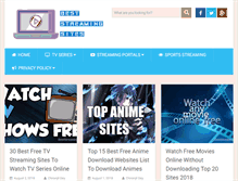 Tablet Screenshot of beststreamingsites.com